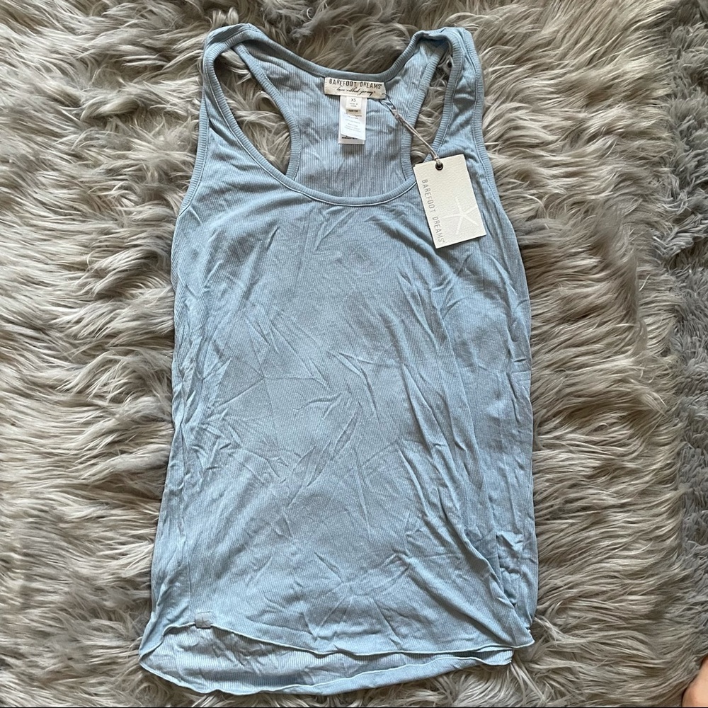 NWT pale blue barefoot dreams tank 💙